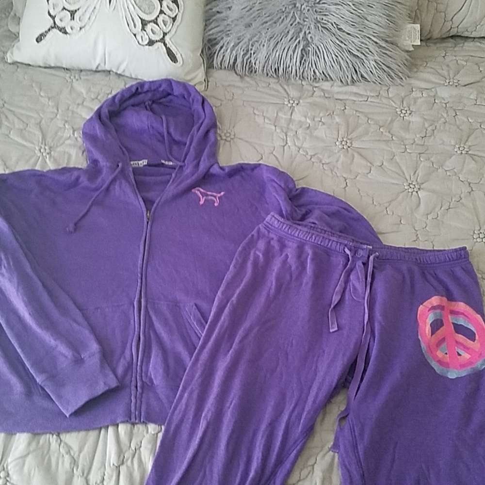 Victoria's secret pink suit